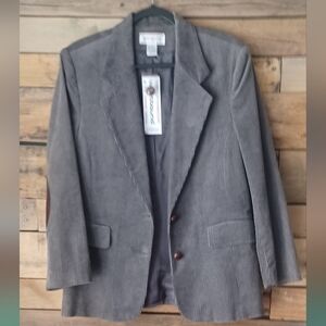 Westbound Gray  Corduroy Sport Coat Blazer